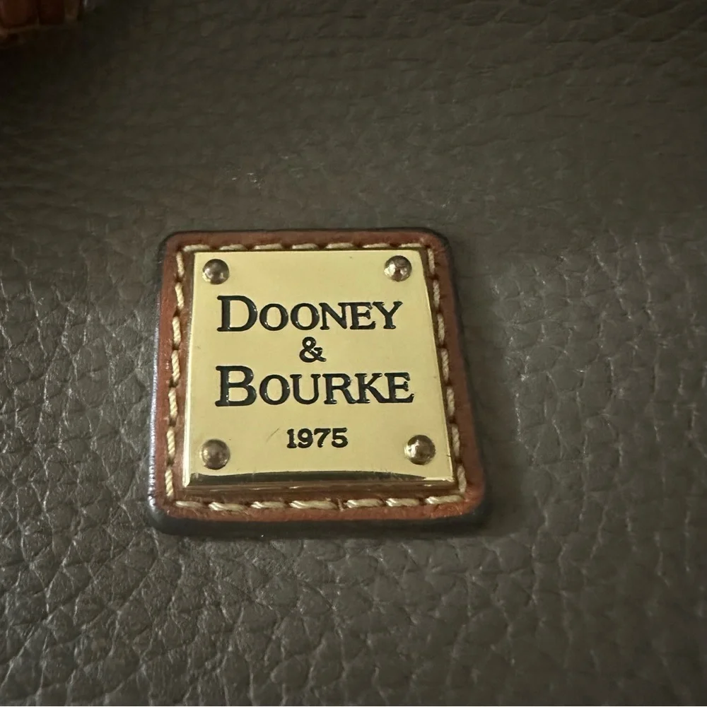 Dooney & Bourke Gray Pebble Grain Leather Paige Sac‎ Hobo Bag